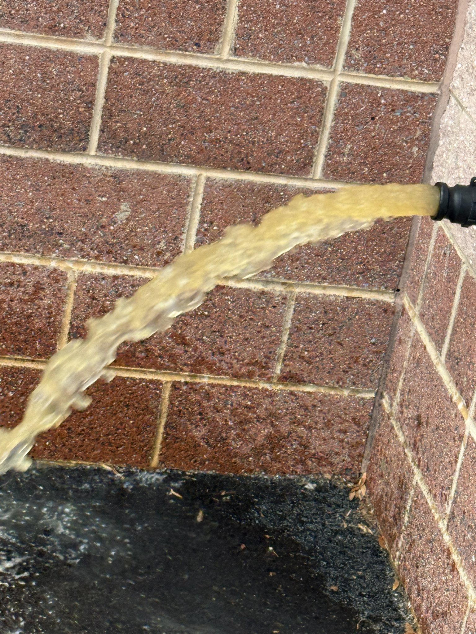 Brown Water Flushing from Hose Bib — Iron Contamination