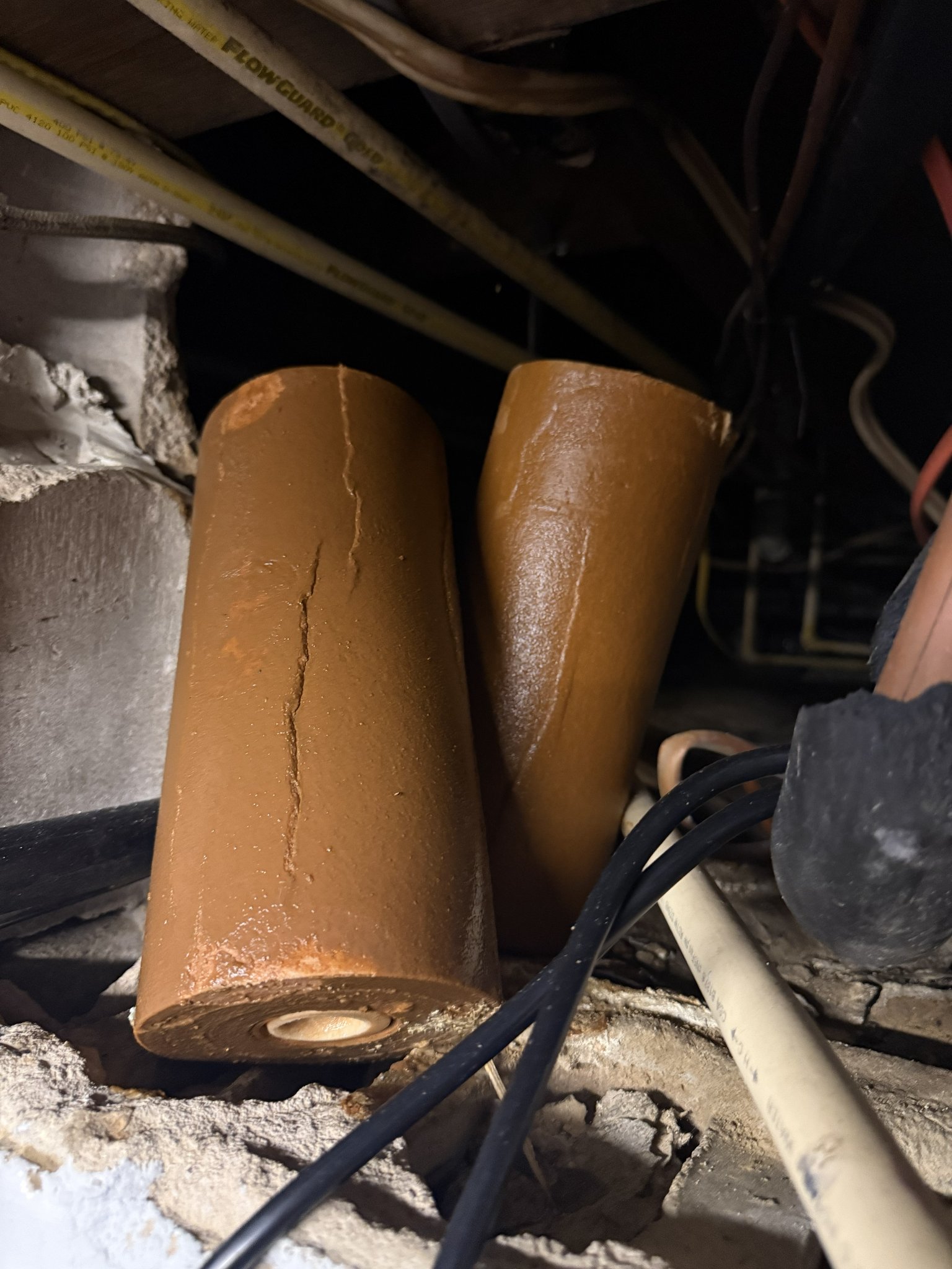 Iron-Fouled Filter Cartridges — Cracked from Pressure